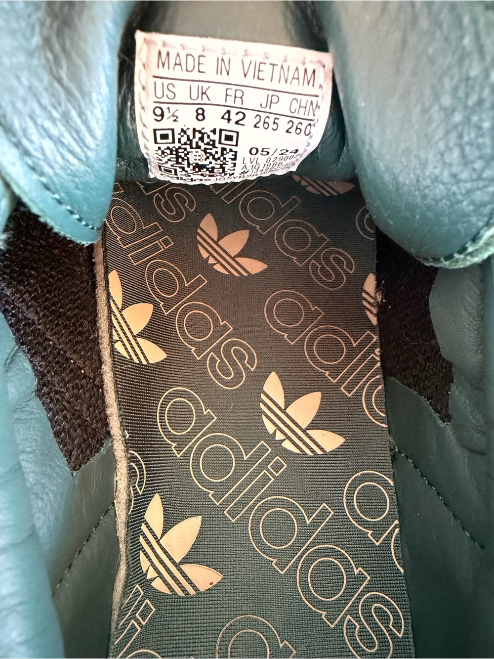 Adidas Samba OG Collegiate Green Cream Women’s 9.5 + Extra Laces - Picture 7 of 8